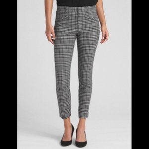 GAP Black Plaid Signature Skinny Ankle Pants